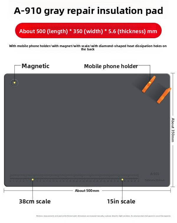 Repair Mat Mobile Phone Repair Work Mat High Temperature Solder Workbench Insulation Mat Silicone Workbench Mat Table Mat Laptop Mobile Phone Repair tools