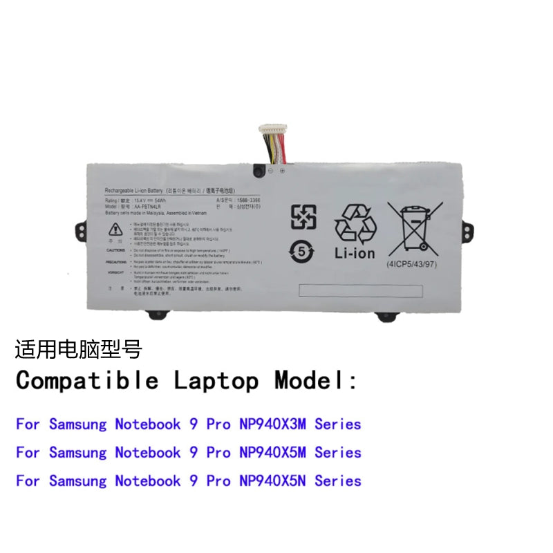 (Shipping fee not include)for于 Samsung NP940X3M NP940X5M AA-PBTN4LR05 repalcement battery AA-PBTN4LR