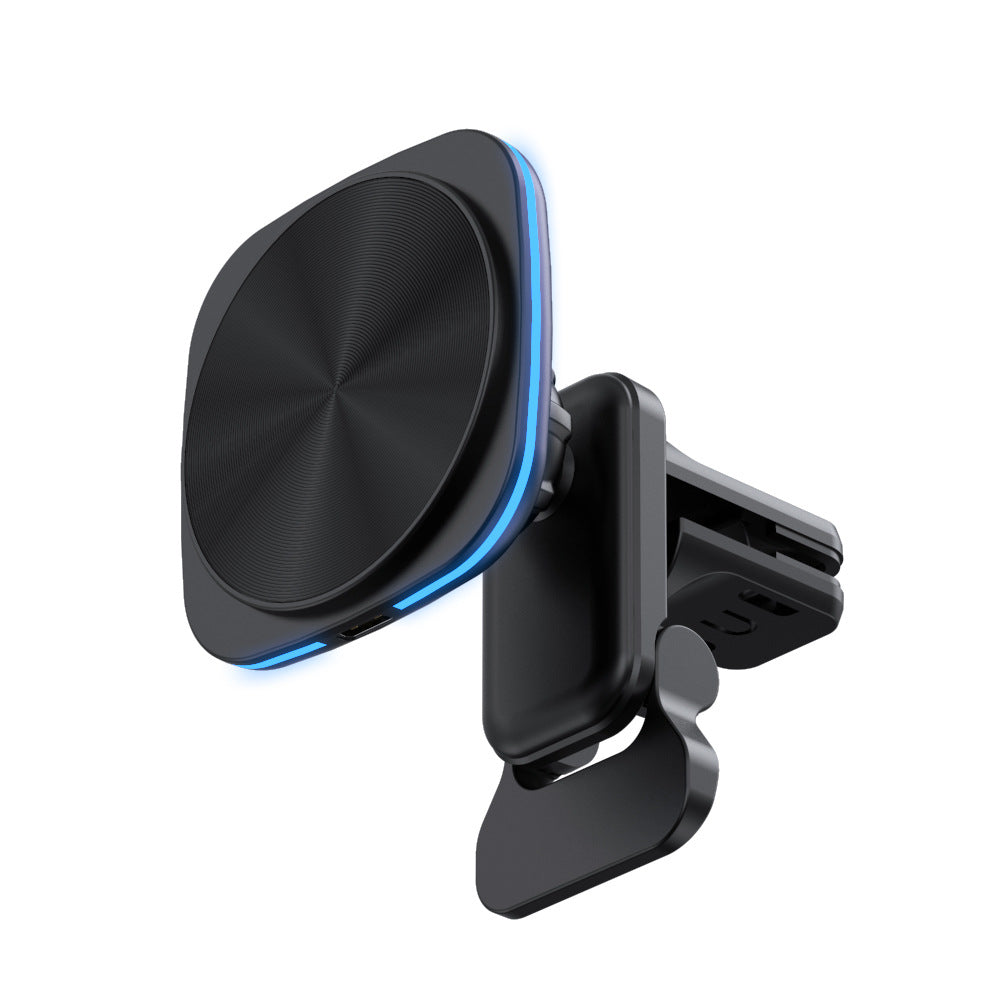 Car magnetic wireless charging 15w magnetic wireless charger, wireless magnetic attraction is suitable for Apple Android mobile phones