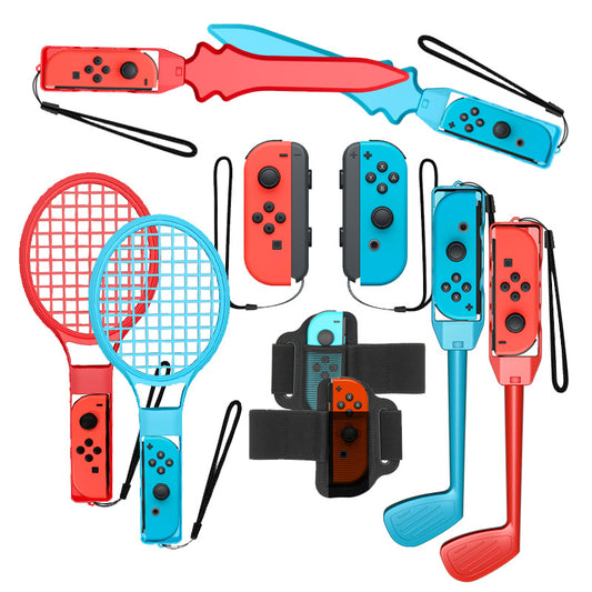 Switch somatosensory sports set for Nintendo switch tennis racket golf sword leggings 10in1