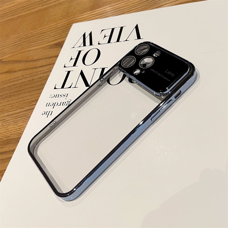 Accessories for iPhone14ProMax electroplating goggles large window mobile phone case Apple 13 all-inclusive PC hard case case case