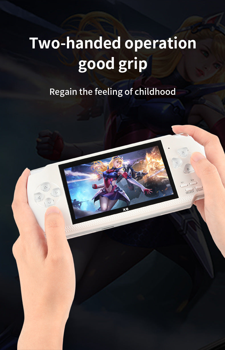 4.3" inch HD X6 15000 games Handheld Game Player console Nostalgic and retro handheld, arcade, and PSP game consoles