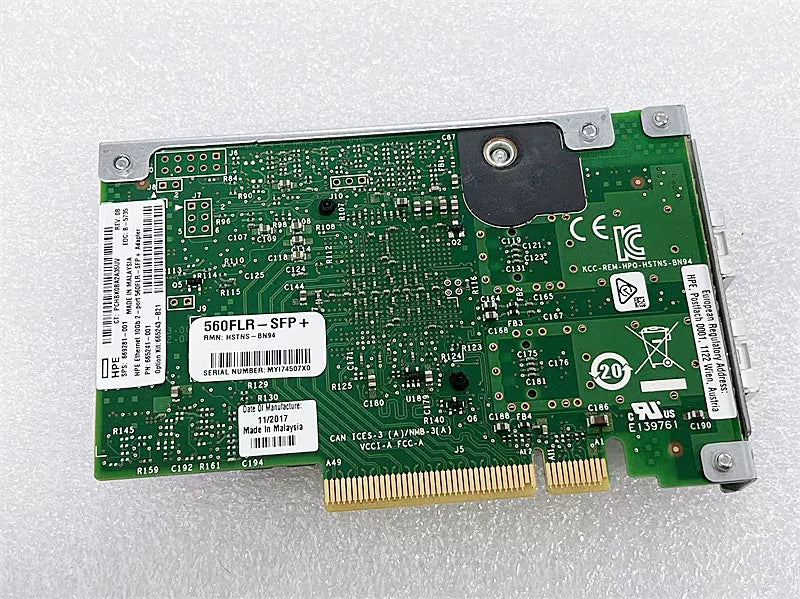 For HP G8/9 dual-port 10G optical port network card 560FLR 554FLR SFP629140/669281-001