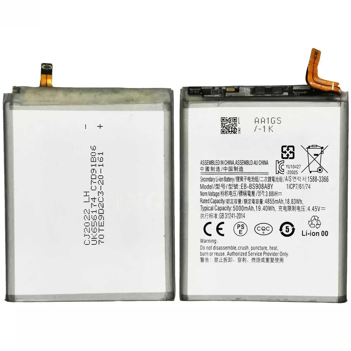 Samsung Galaxy S22 Ultra EB-BS908ABY Samsung Galaxy S22 Ultra 5G SM-S908 SM-S908B SM-S908U GH82-27484A Mobile phone battery Samsung phone repair parts