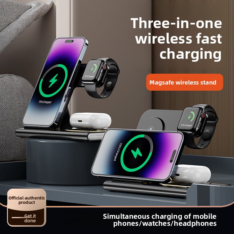 3-in-1 wireless charger 15W for iPhone16 fast charging AirPods Pro iWatch 1-10th generation