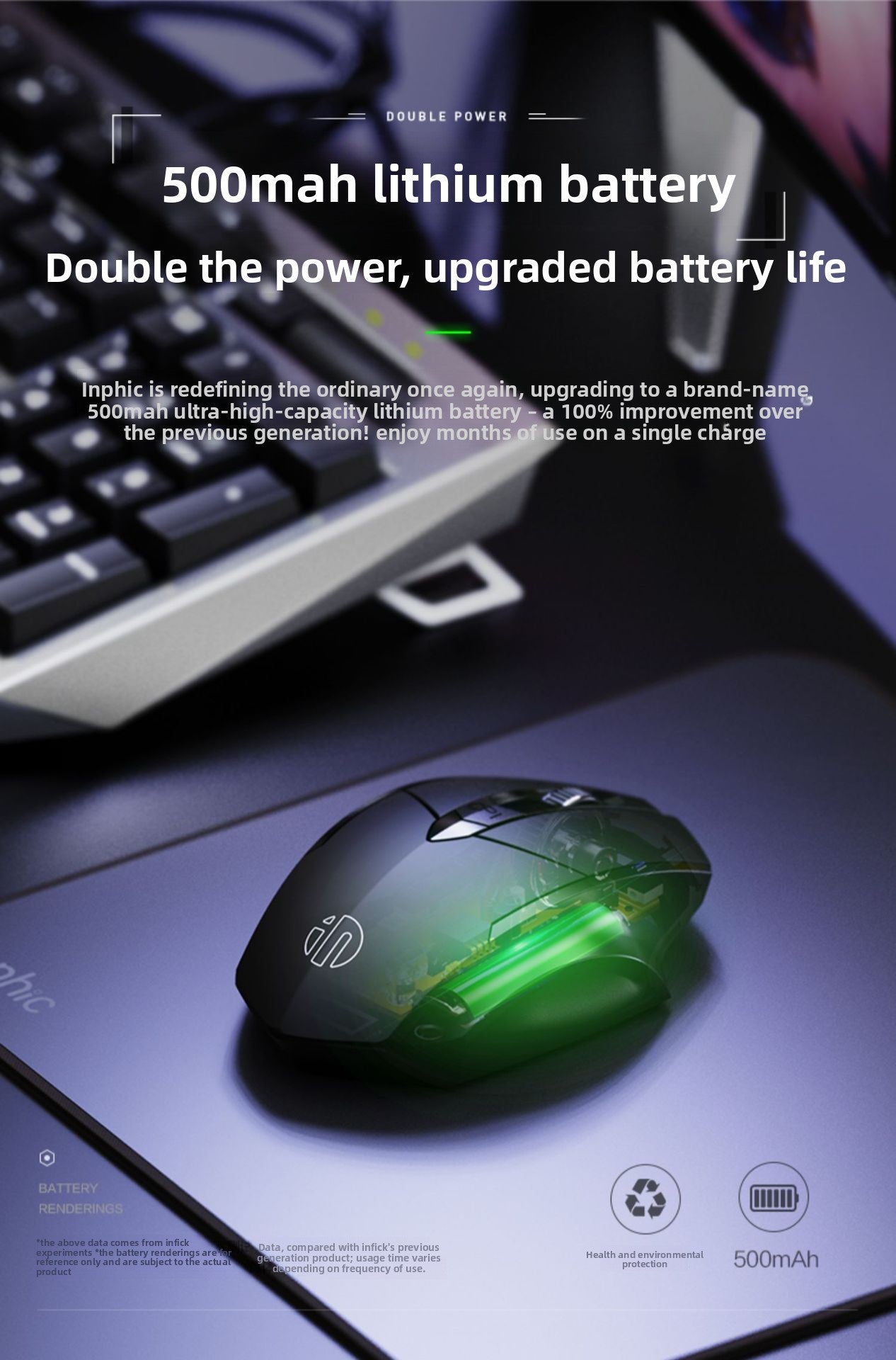 PM6 wireless bluetooth three-mode mouse F1S charging silent business office game computer