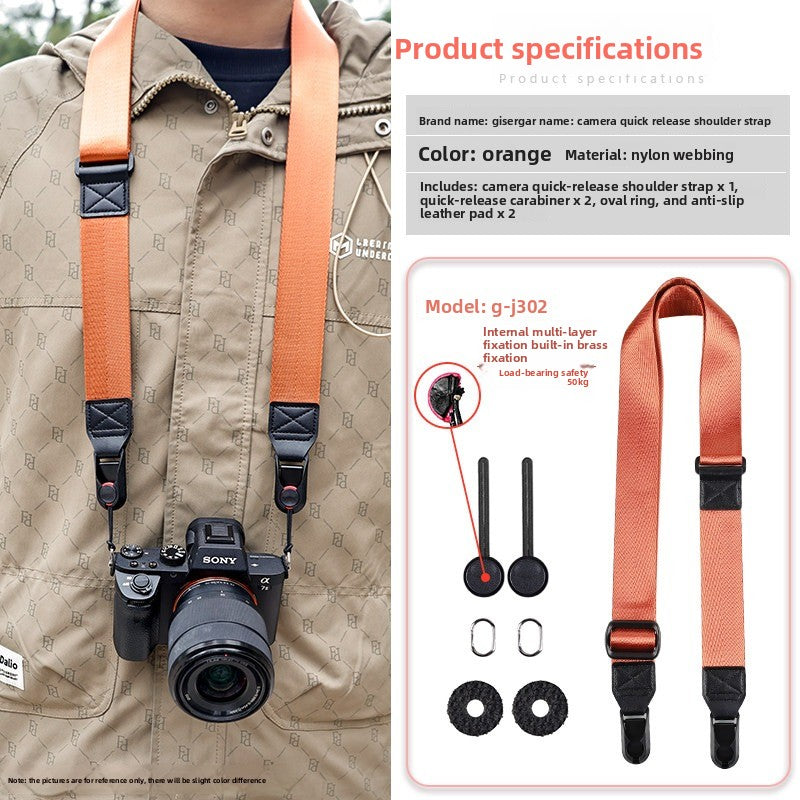 Camera Quick Release Strap for Canon Sony Fuji XM5 R10 Z30 Convenient Quick Release Shoulder Strap Compatible with pd  Digital camera accessories
