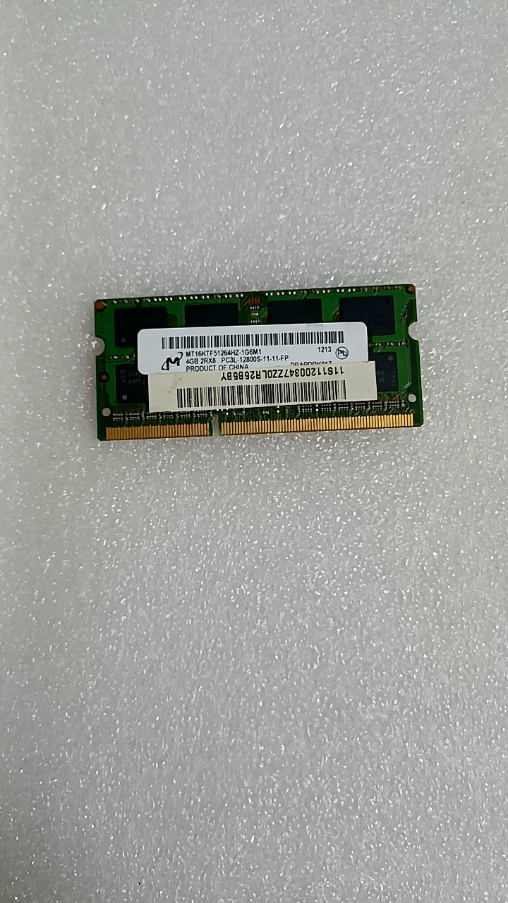 USED For Notebook Samsung Kingston Micron Hynix 3rd Gen Memory Stick DDR3 2G 4G 8G 8500 1333 1600  PC3L  Laptop RAM memory
