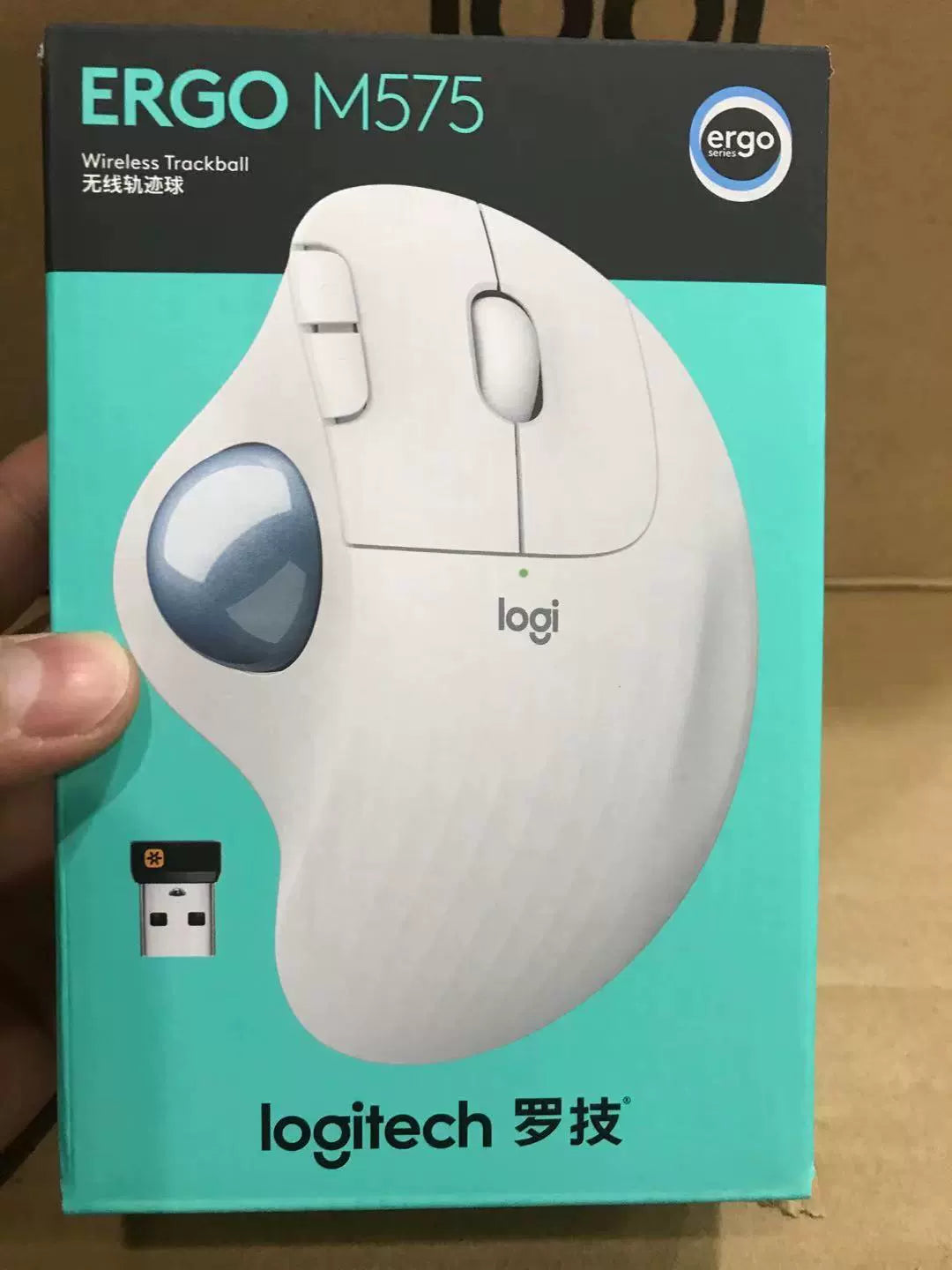 Logitech ERGO M575 Wireless Trackball Bluetooth Mouse Home Office Professional Drawing CAD Drawing PS Design