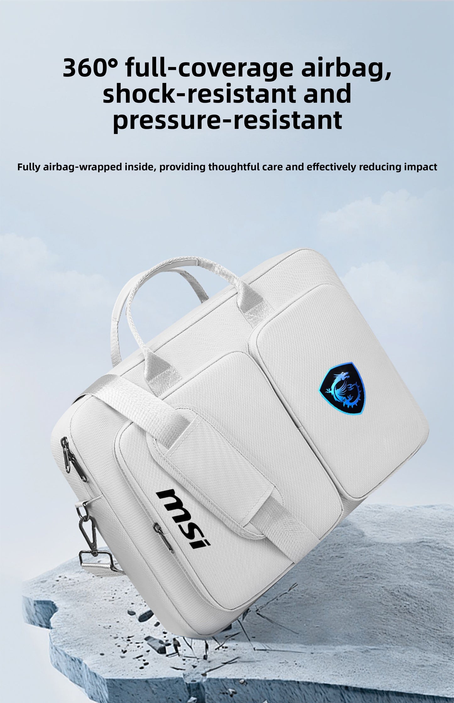 MSI Cyborg 15.6 inch, computer bag Katana GF66 Titan GP78 waterproof, notebook bag 17.3 inch, shoulder bag, protective computer bag.