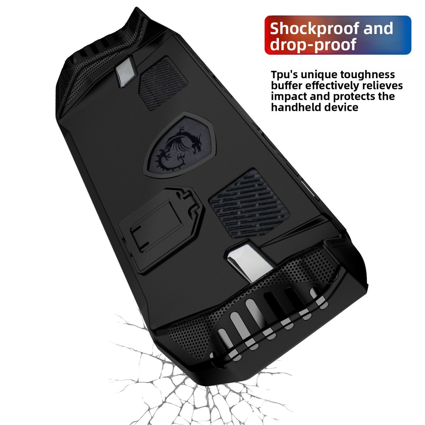 Suitable for MSI claw A8 bz2em sharp dragon version protective case TPU bracket game handheld protective case