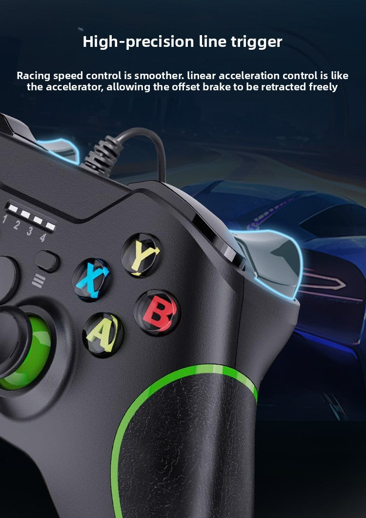 dual motor vibration dual Joystcik Plug and play without setup compatible with X ONE console PC devices Wired gamepad with headphone jack