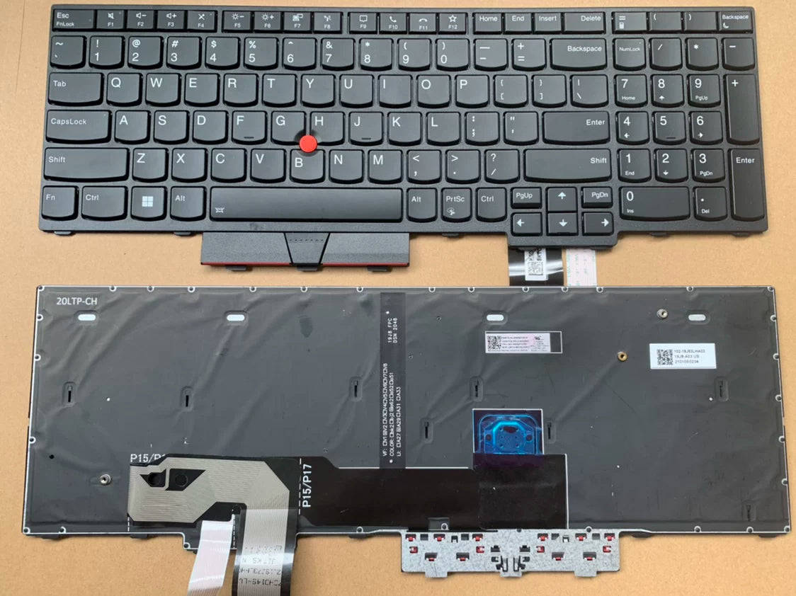 For Lenovo Thinkpad L15 Gen1 Gen2 P15V T15P T15G P17 Gen3/1 keyboard