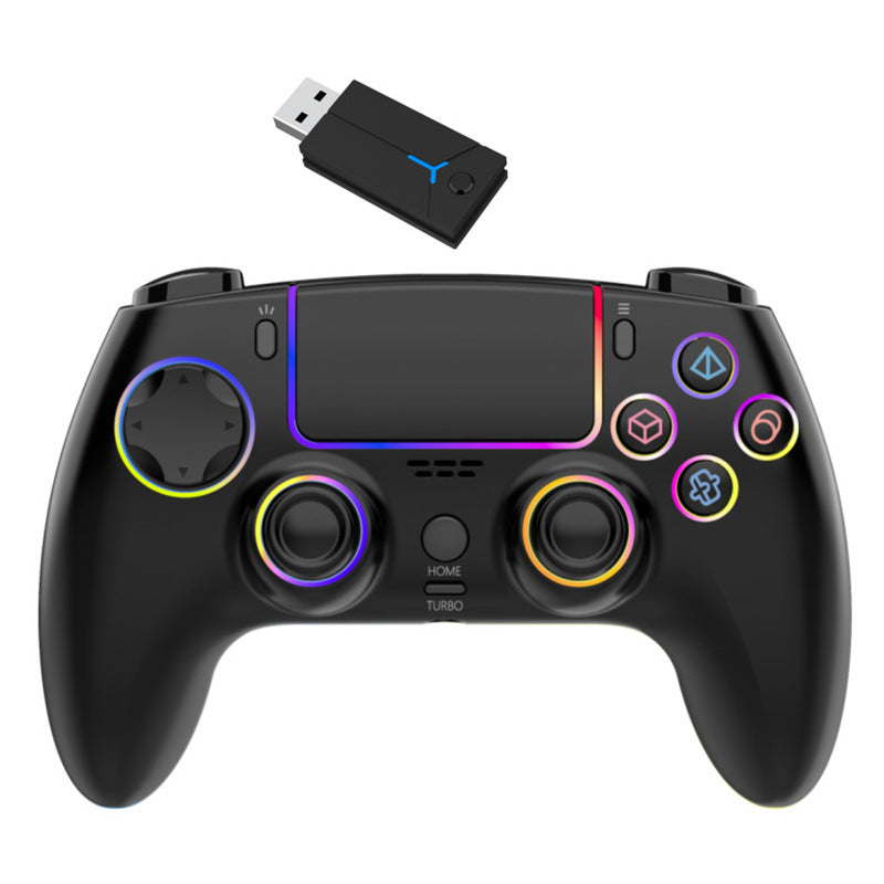 P5 wireless gamepad with colorful RGB light vibration continuous hair six-axis Switch computer handle SZ-5003G