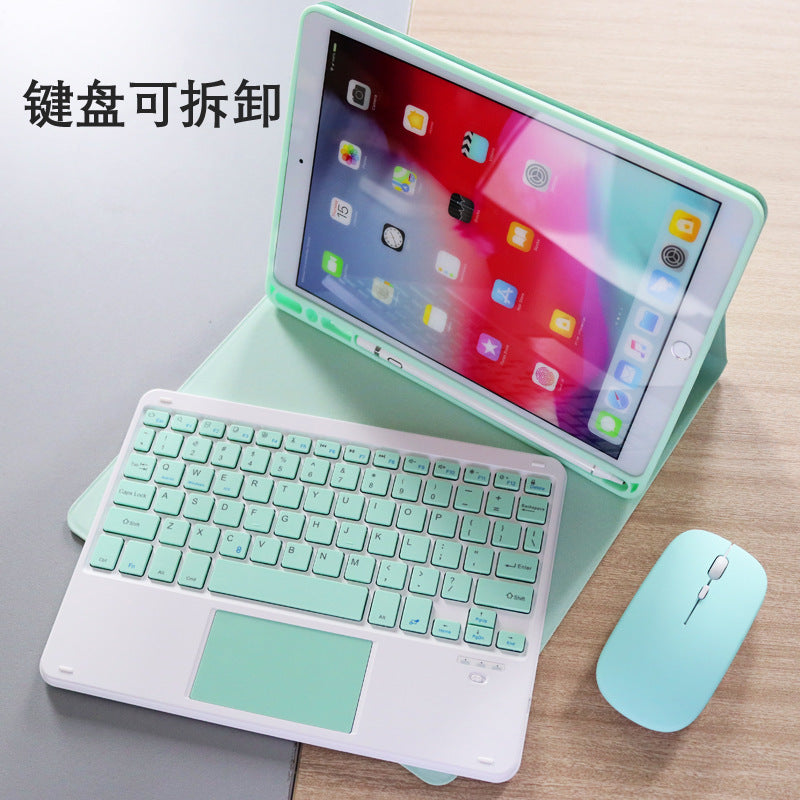 Applicable ipad10 keyboard leather case case touch magic bluetooth keyboard air5 Pro11 silicone pen slot protective cover protective Accessories