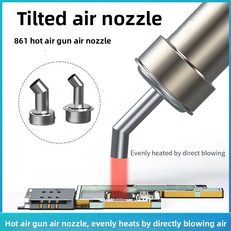 Universal air nozzle 861/2008/850 Elbow Oblique mouth Straight mouth Straight wind Round air gun nozzle Mobile phone special air gun nozzle Phone Repair tools