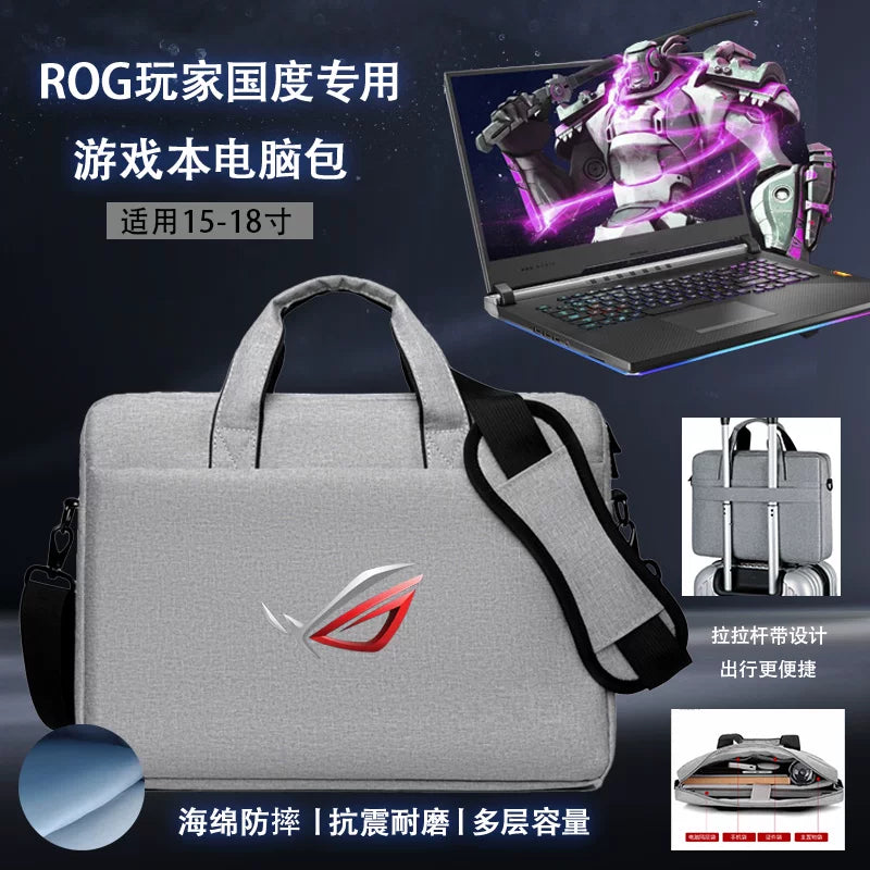 14" 15.6" 16" 17.3" 18" Laptop Bag for ASUS ROG Strix SCAR 7Plus 18 16 inch ROG 17 7Plus G713P ROG Zephyrus G16/G15 Crossbody Bag Hand Shoulder Bag