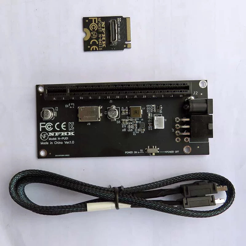 Server Power Supply NVMe M.2 to Oculink SFF-8612 External Graphics eGPU Adapter Repair Tools