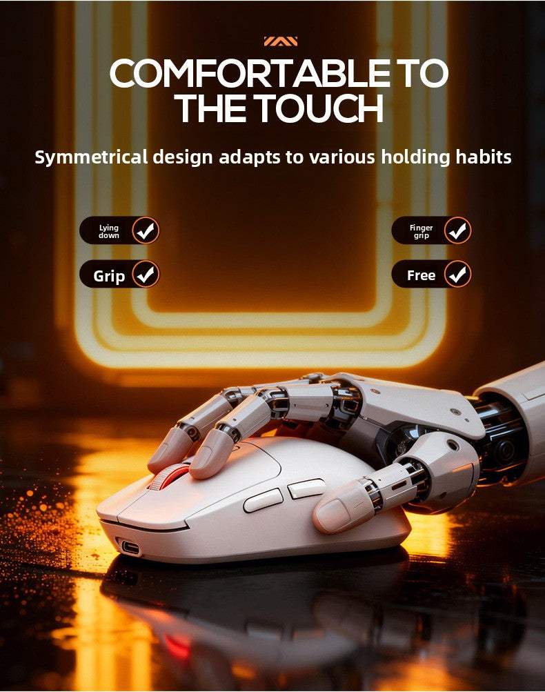 Silver Diao GI9 wireless three-mode lightweight Bluetooth mouse game e-sports desktop computer RGB wired