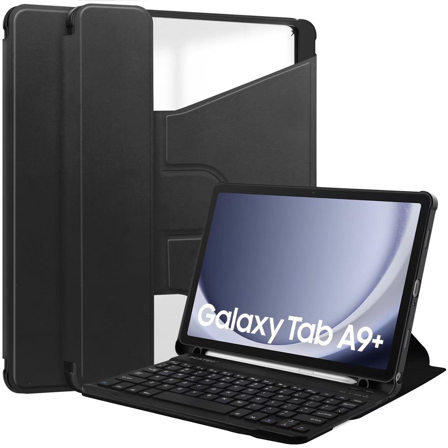 Suitable for Samsung tablet A9 + Bluetooth keyboard case X210/216B 360 ° rotating acrylic bracket protective Accessories