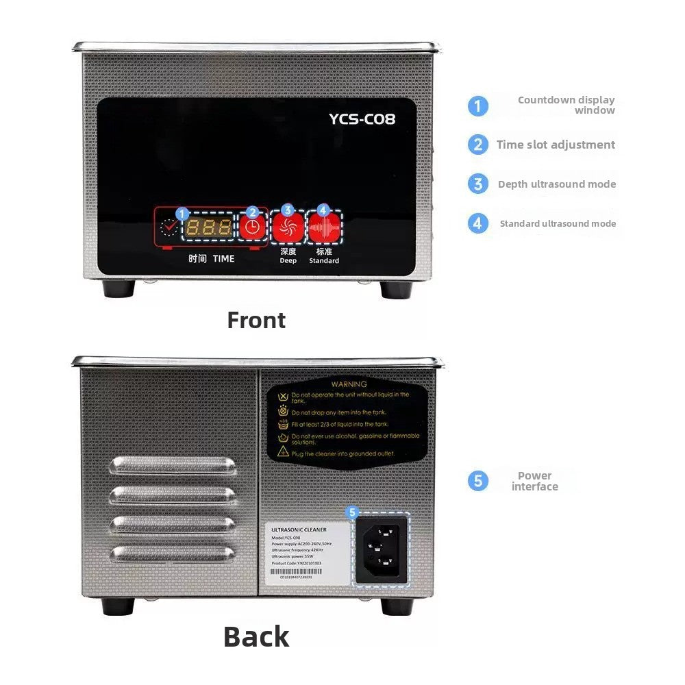 Ultrasonic cleaning machine tools Ultrasonic cleaning machine is convenient and reliable Ultrasonic cleaning Laptop Phone repair tools