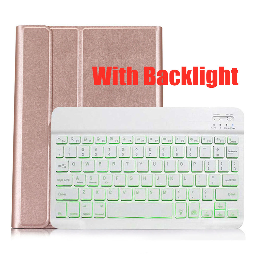 For Samsung Tablet Tab A10.1 T510 Bluetooth Keyboard Leather Case SM-T515 Backlit Keyboard Case protective Accessories