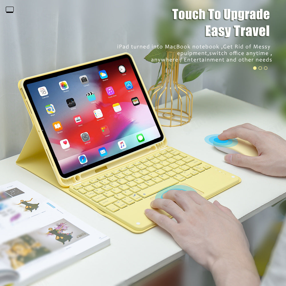 For iPad Tablet 10th Generation Air5 Case 9.7 Bluetooth Pro11 Touch Keyboard Air4 Leather Case 10.2protective Accessories