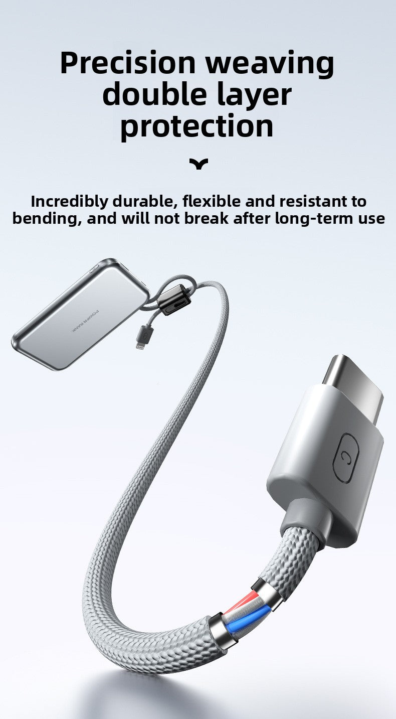KC magnetic power bank 10000 mAh with its own cable ultra-thin watch earphones wireless fast charging power bank