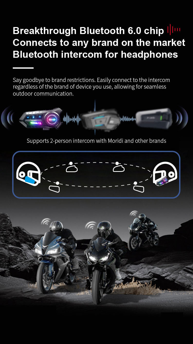 Riding Bluetooth waterproof noise reduction headset motorcycle helmet suitable for long-term use built-in microphone