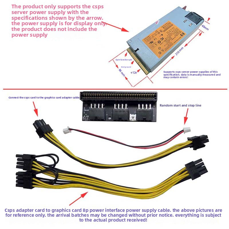 Server Power Supply NVMe M.2 to Oculink SFF-8612 External Graphics eGPU Adapter Repair Tools