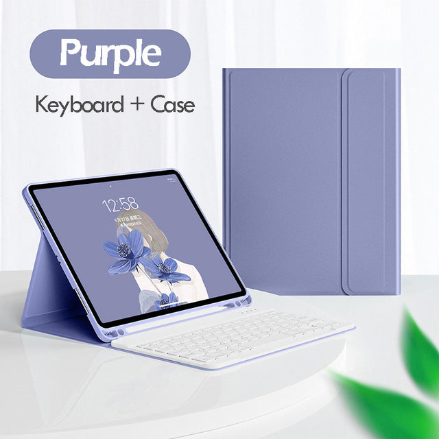 For iPad10 Bluetooth Keyboard Pro11 Case air4 Mouse 10.2 Tablet iPad789 Pen Slot Leather Case protective Accessories