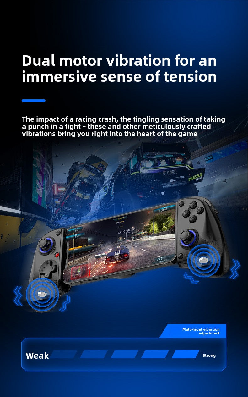 D11 Stretch Gamepad Wireless Bluetooth Hall Trigger Macro Back Key Switch Android IOS Streaming Handle PC