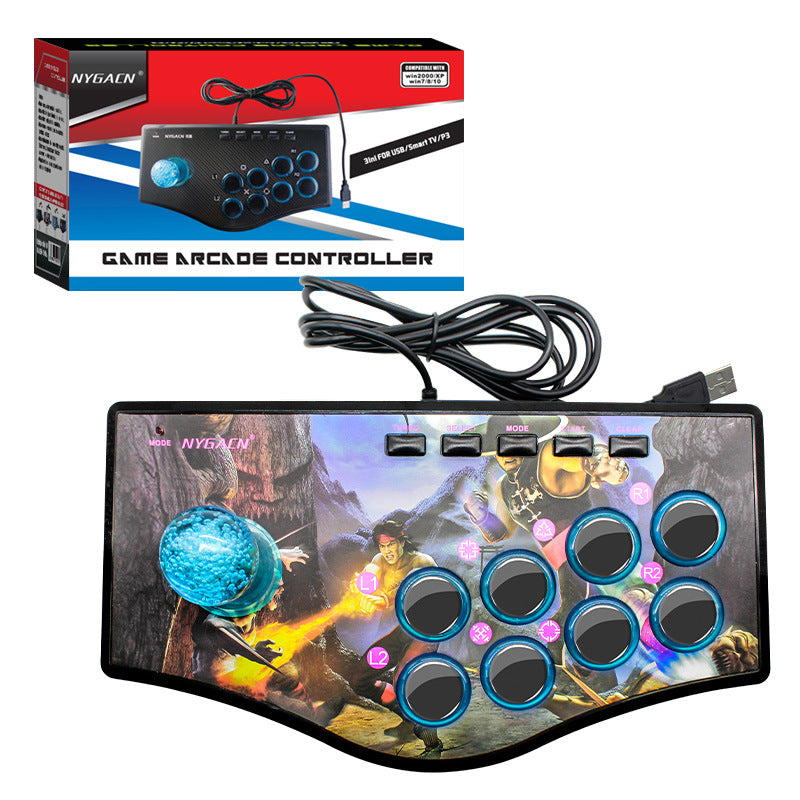 Direct supply pc computer TV projector P3 Android mobile phone wired King of Fighters arcade game joystick wholesale