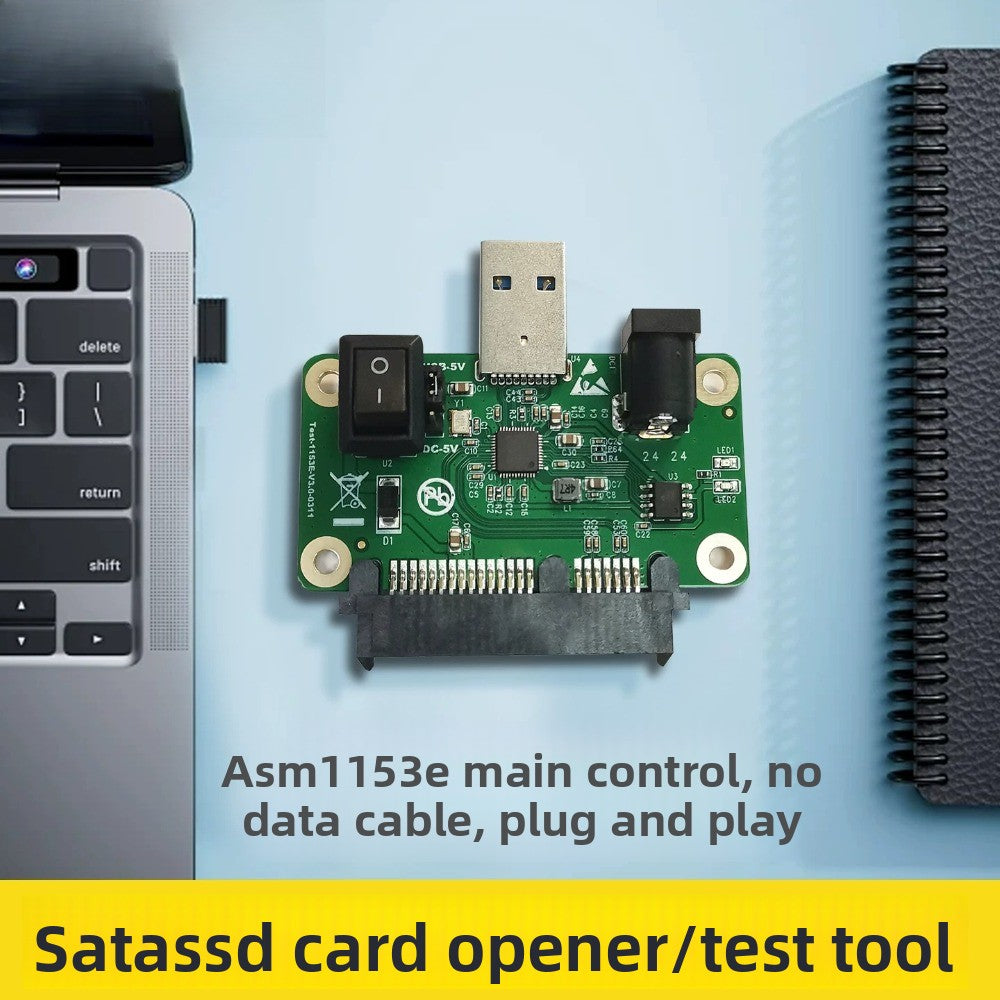 USB to SATA SSD Solid State Drive Card Opener adapter board SSD card opener SATA Card Reader test and repair tool ASM1153E repair tools