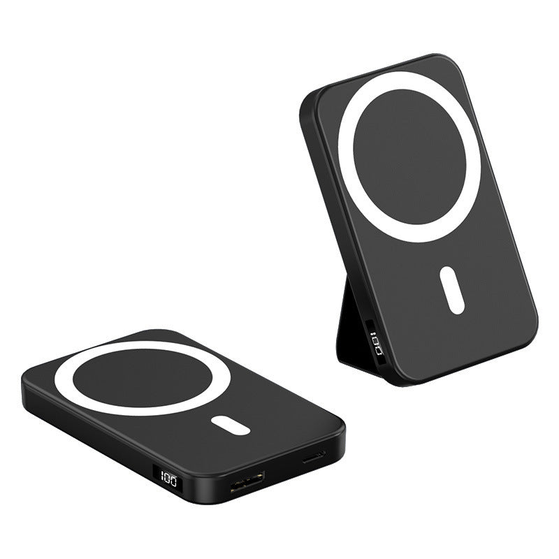 Magnetic fast charging power bank wireless with bracket mini mobile power supply