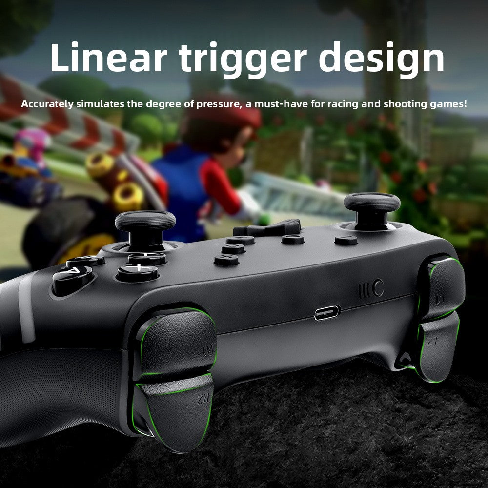 New NS PRO gamepad SWITCH Bluetooth wireless handle with six-axis somatosensory vibration RGB colorful lights