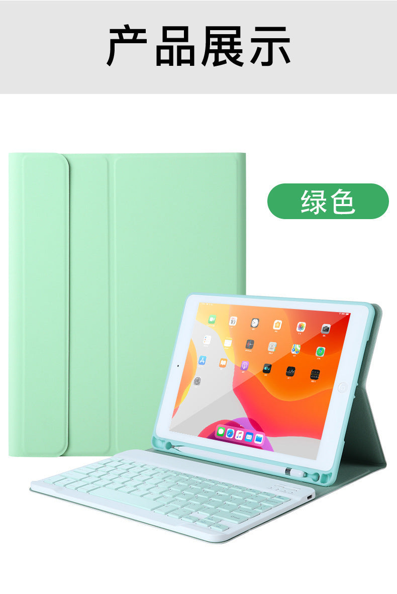 Applicable iPad10th generation Apple Pro11 touch Bluetooth keyboard case mini6 candy 10.2 pen slot leather case protective Accessories