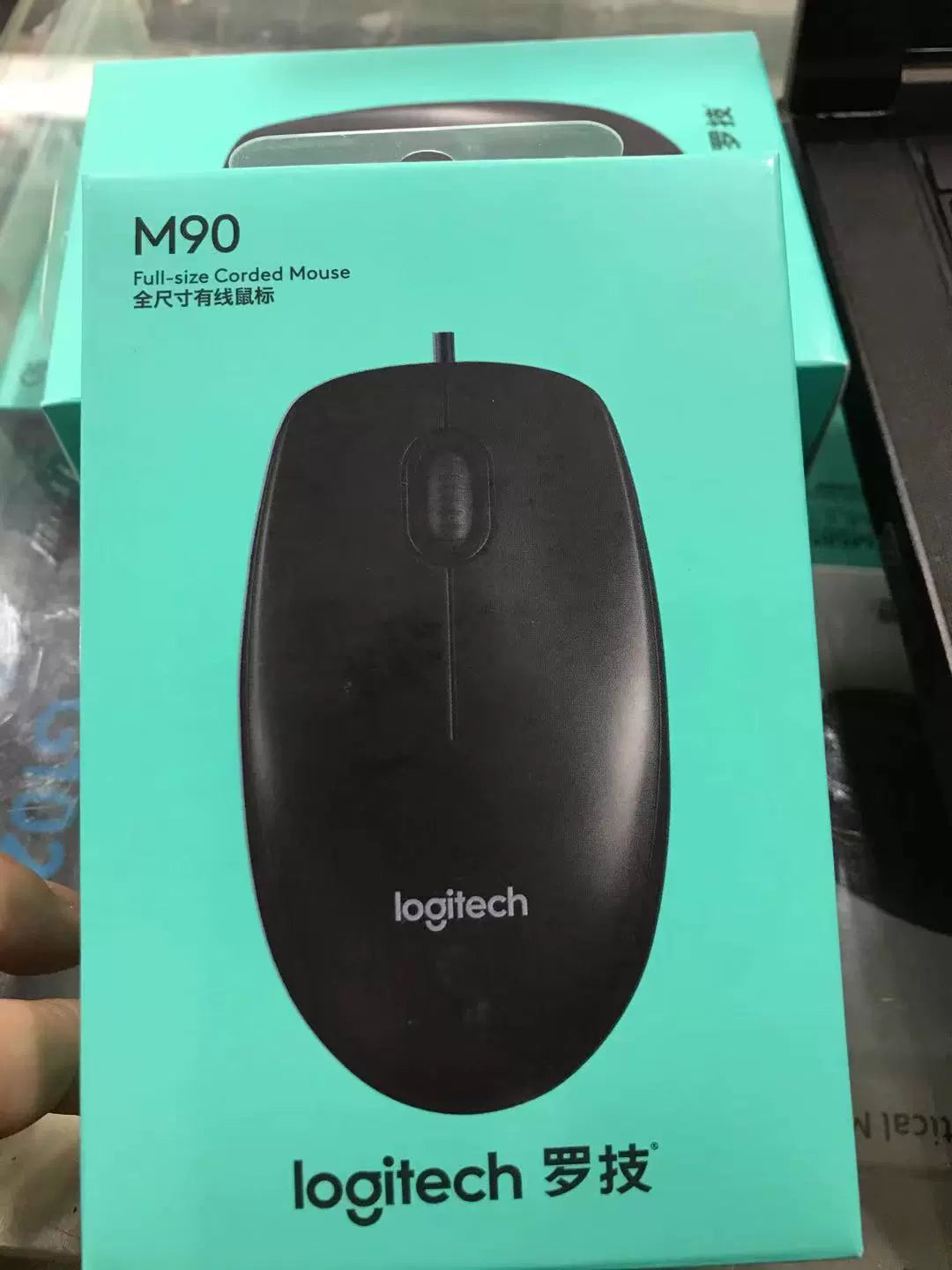 Boxed genuine, Logitech M90 wired mouse USB connection M91P upgraded desktop laptop