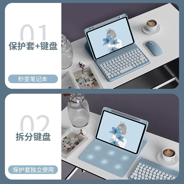 Suitable for Huawei 2024 Tablet 11 inch Mate Pad SE Bluetooth Keyboard Case 11.5S Leather Case Mouse protective Accessories