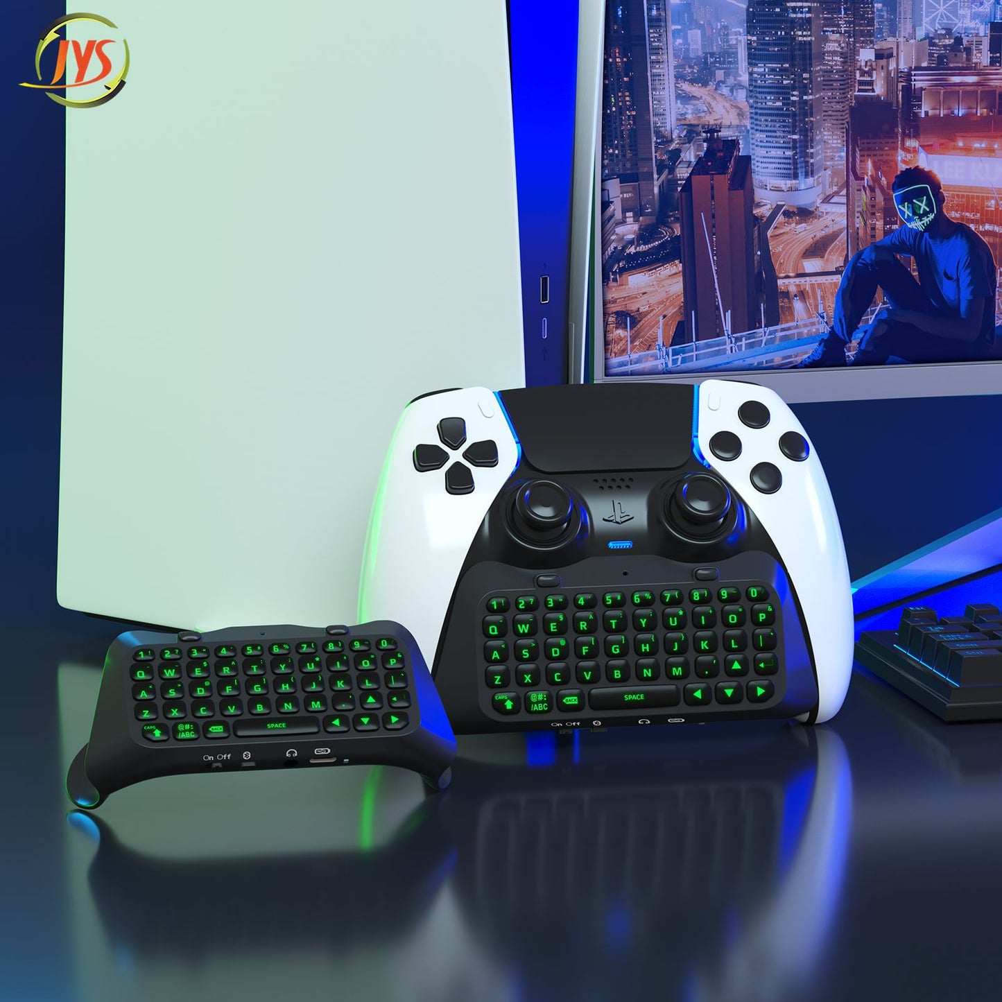 PS5 Elite handle wireless Bluetooth external keyboard, built-in speaker for voice chat input