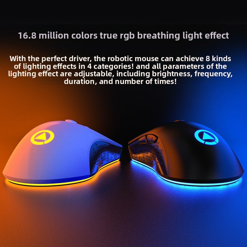 Silver carving G402RGB mechanical game mouse, macro programming gun computer accessories usb amzon