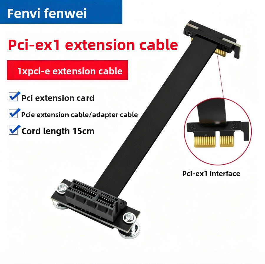 PCIEx1 extension cable 1X wireless network interface card adapter cable hard disk slot PCIE4.0/3.0 for DMA extension cable Repair Tools