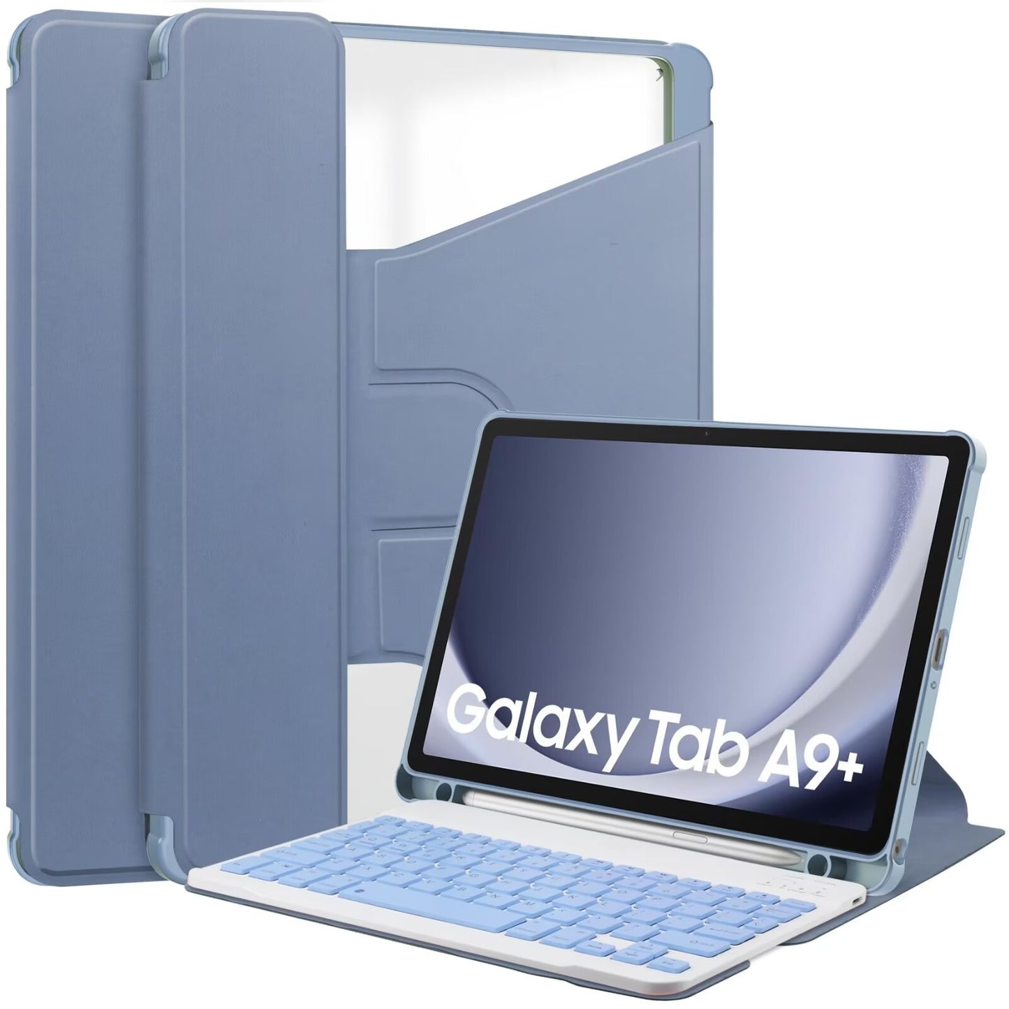 Suitable for Samsung tablet A9 + Bluetooth keyboard case X210/216B 360 ° rotating acrylic bracket protective Accessories