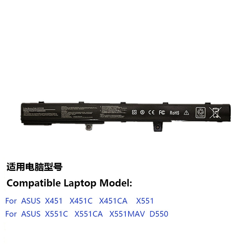 (Shipping fee not include)for  for ASUS  ASUS X451C X551 X551CA D550 A31N1319  battery A41N1308