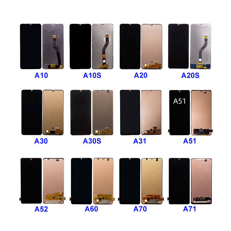 Samsung A12 A15 A20 A30 A50 LCD Screen Assembly A12   M127 A02S  (A055) A05S (A057 J6 plus (J415/J610/J615) A04