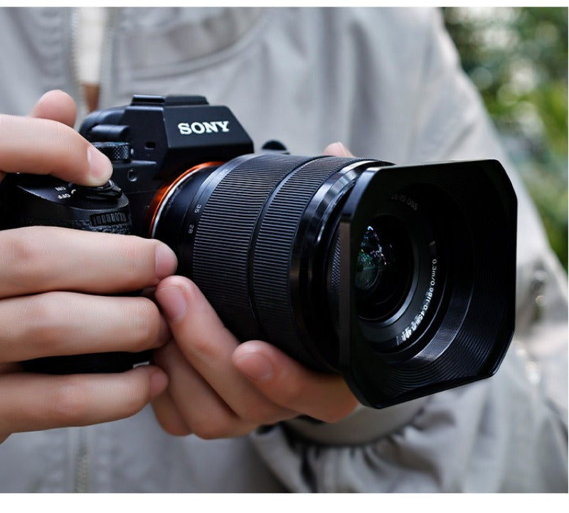 Square hood for Sigma 18-50/56 f1.4 Fuji 15-45/16 -50 lens 52/55/62 mm digital camera accessories