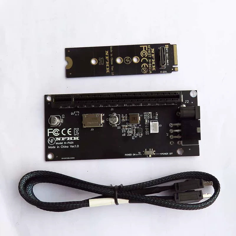 Server Power Supply NVMe M.2 to Oculink SFF-8612 External Graphics eGPU Adapter Repair Tools