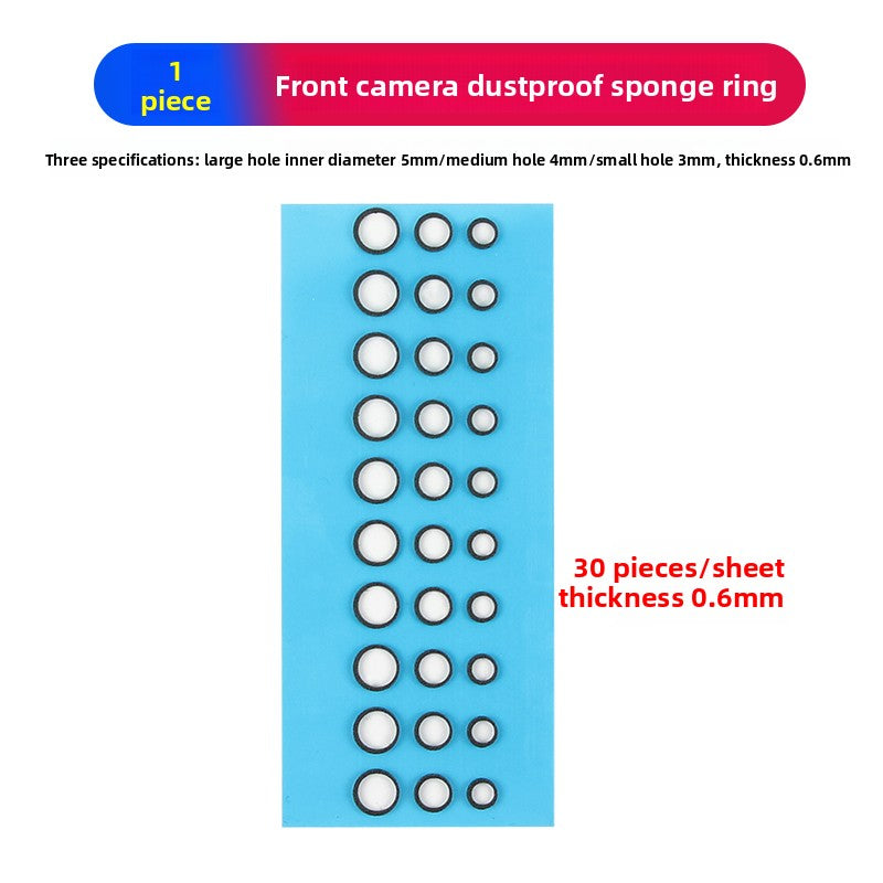 Thickened universal front-facing camera dust sticker under screen camera dust-proof suitable camera dust ring Phone Repair tools