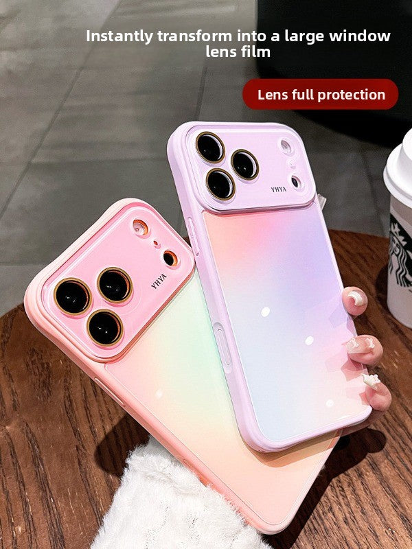 Gradual change airbag for iPhone 17promax mobile phone case New iPhone16 ice smudging large airbag four corners protective case 15pro with lens film all-inclusive case Phone accessories