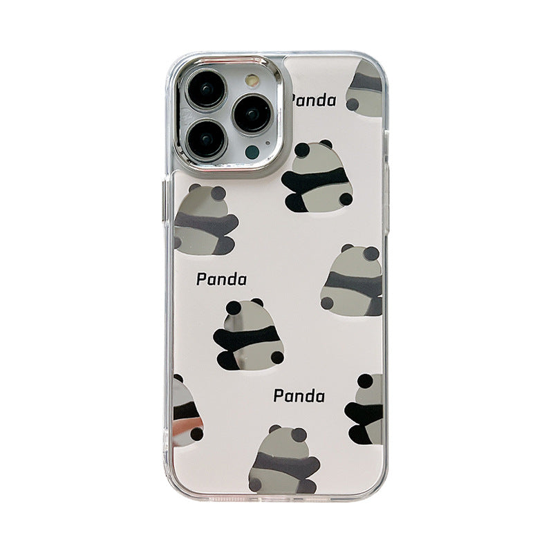 Accessories for iPhone14Pro fun cartoon panda max apple 13 mobile phone case 12 new 11 mirror plus male